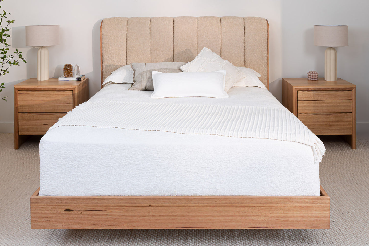 Yakka Cloud Tasmanian Oak Feature Grade Bedside Table