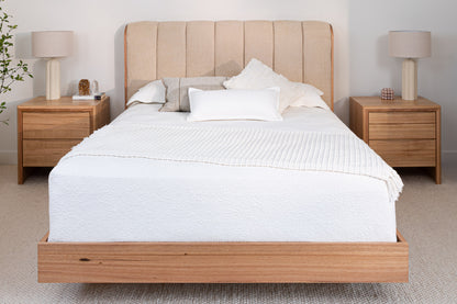 Yakka Cloud Tasmanian Oak Feature Grade Bedside Table