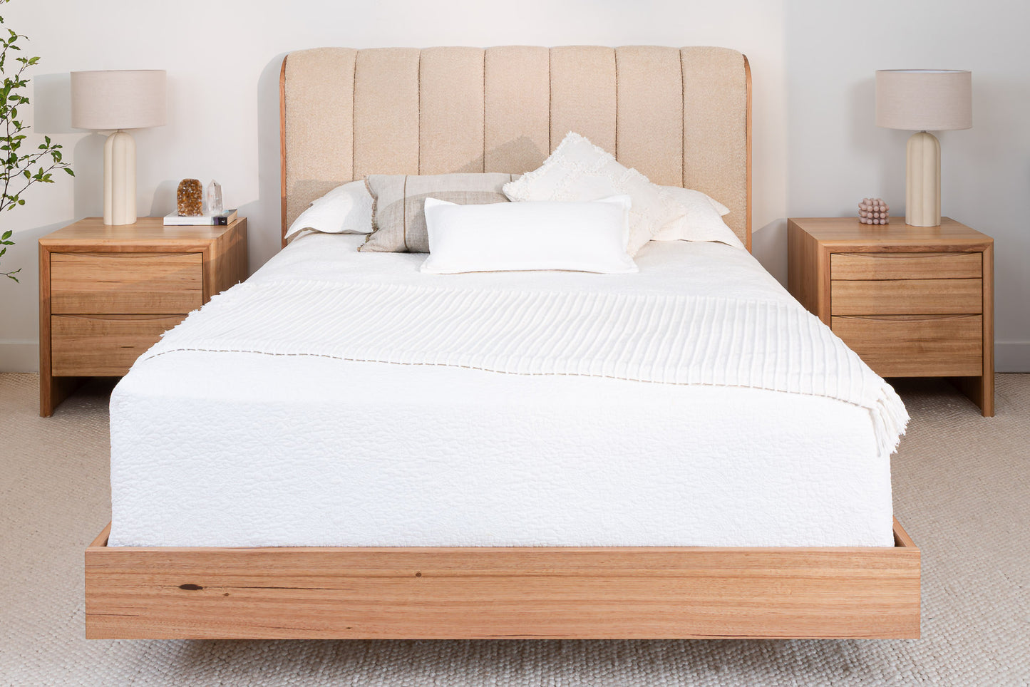 Yakka Cloud Tasmanian Oak Feature Grade Bedside Table