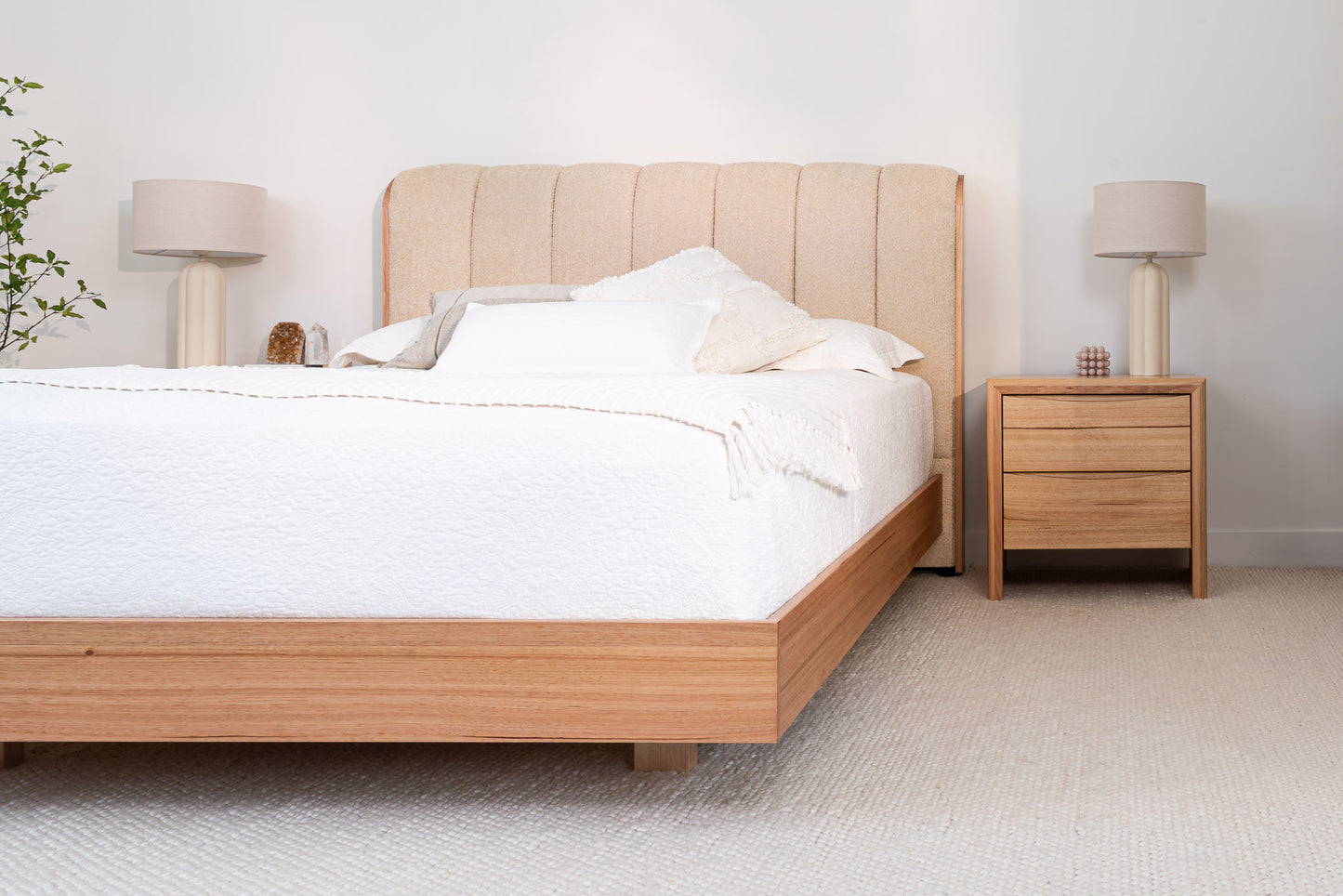 Yakka Cloud Tasmanian Oak Feature Grade Bedside Table