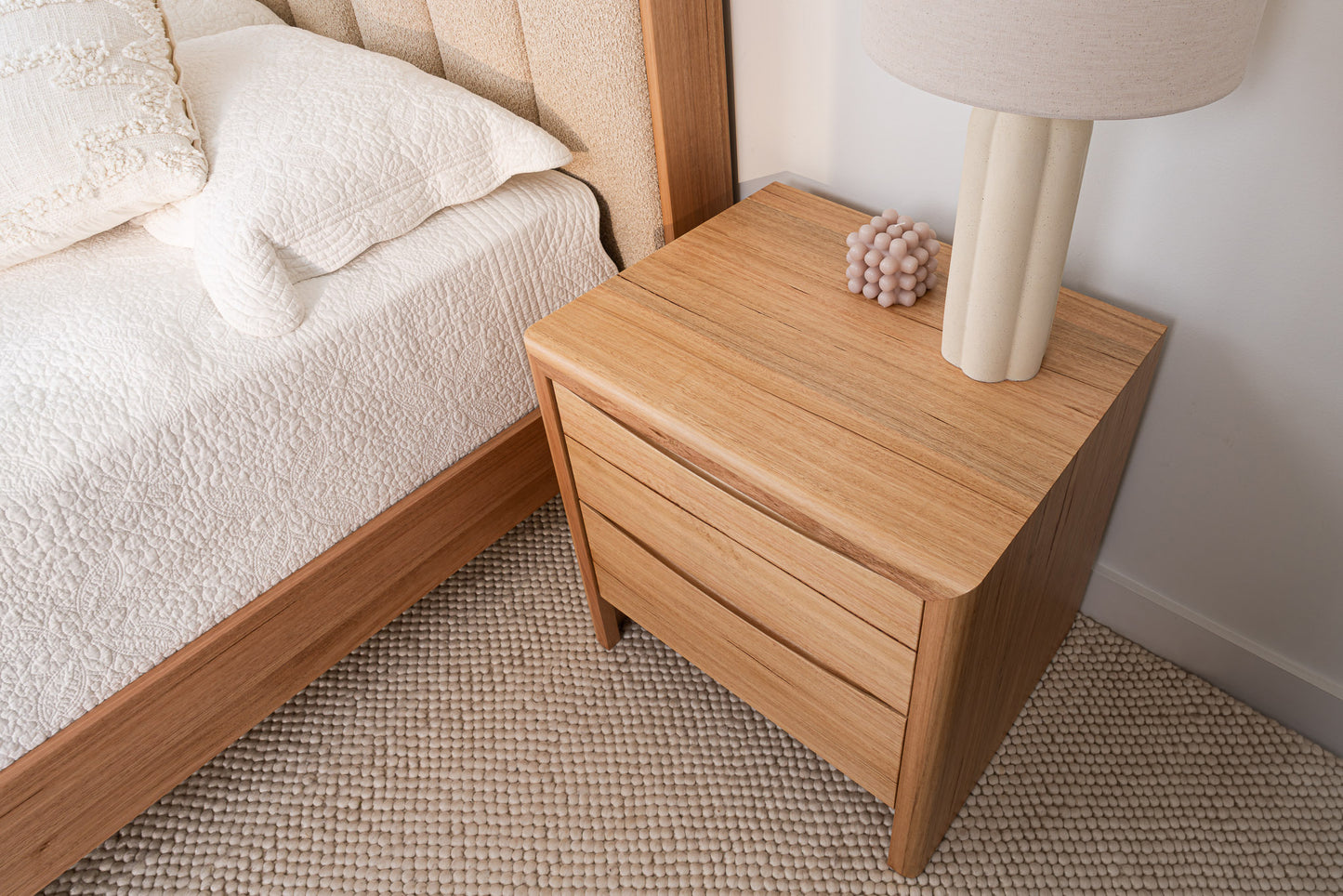 Yakka Cloud Tasmanian Oak Feature Grade Bedside Table