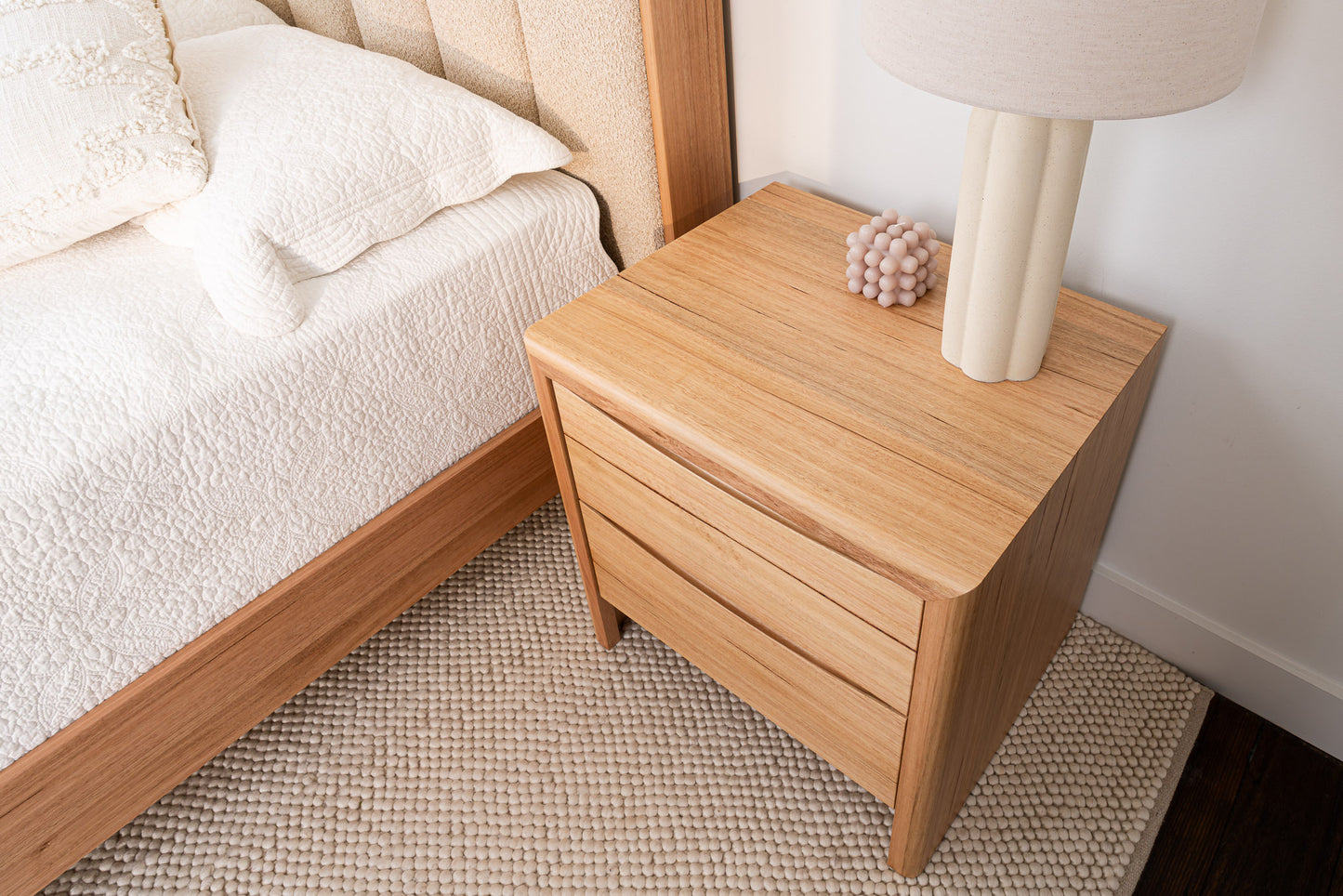 Yakka Cloud Tasmanian Oak Feature Grade Bedside Table