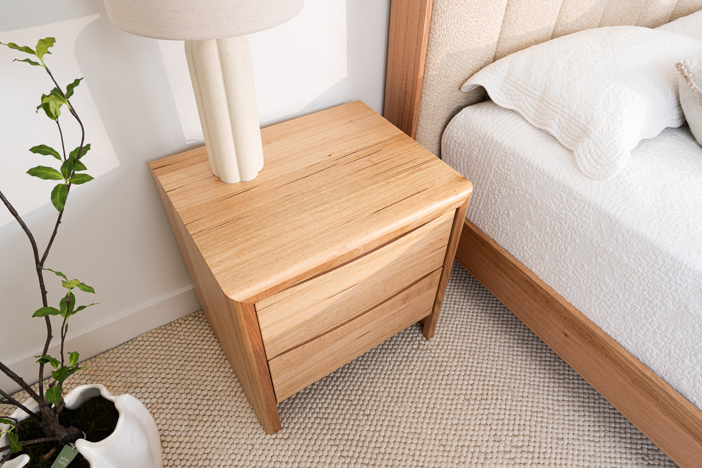 Yakka Cloud Tasmanian Oak Feature Grade Bedside Table
