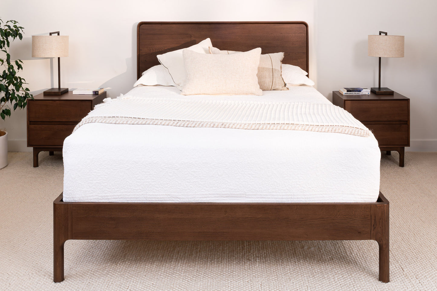 Emery Walnut Bed Frame