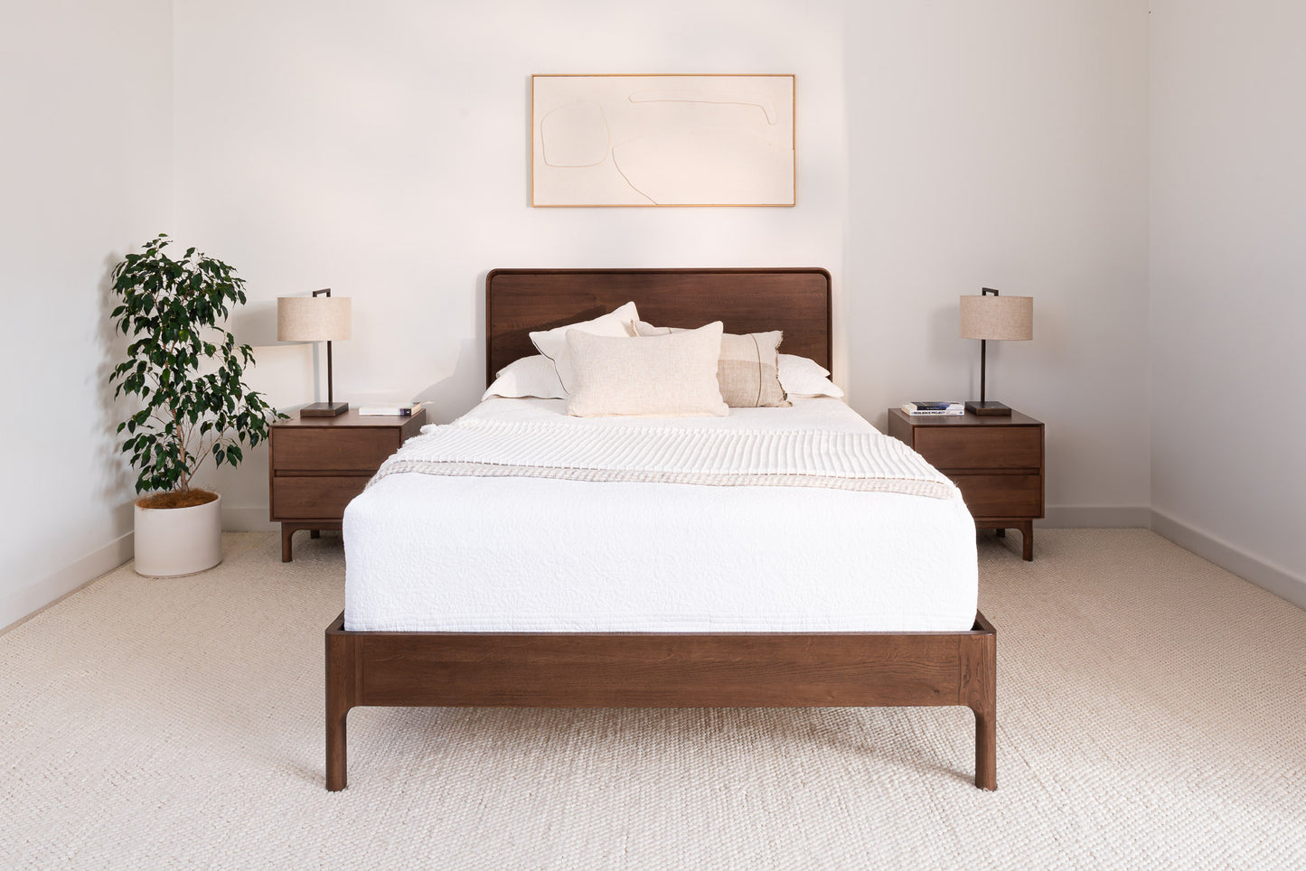 Emery Walnut Bed Frame
