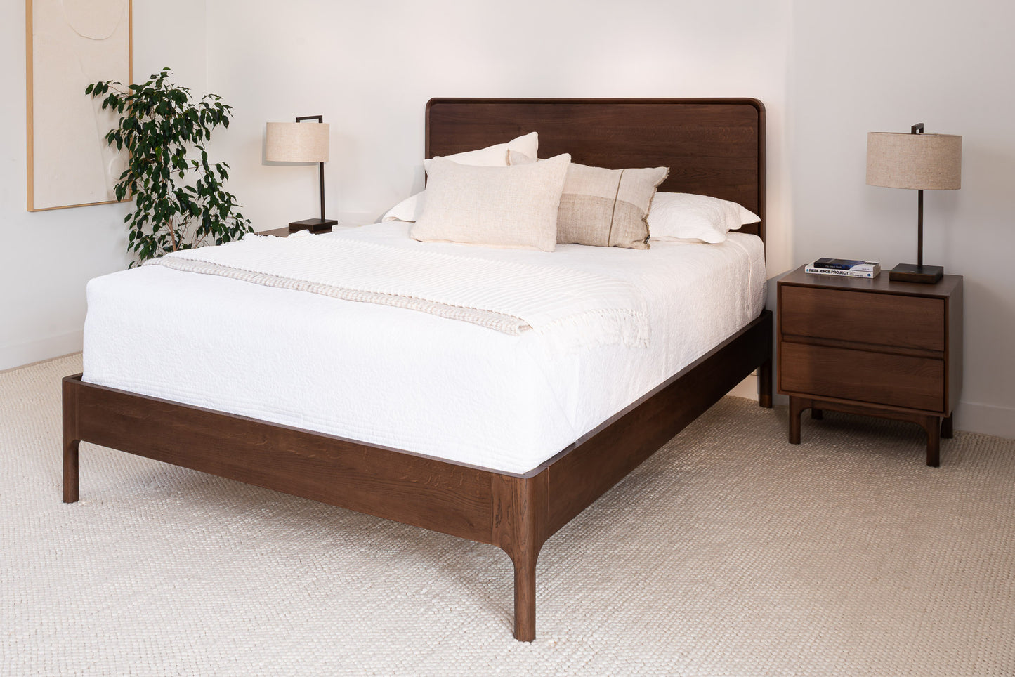 Emery Walnut Bed Frame