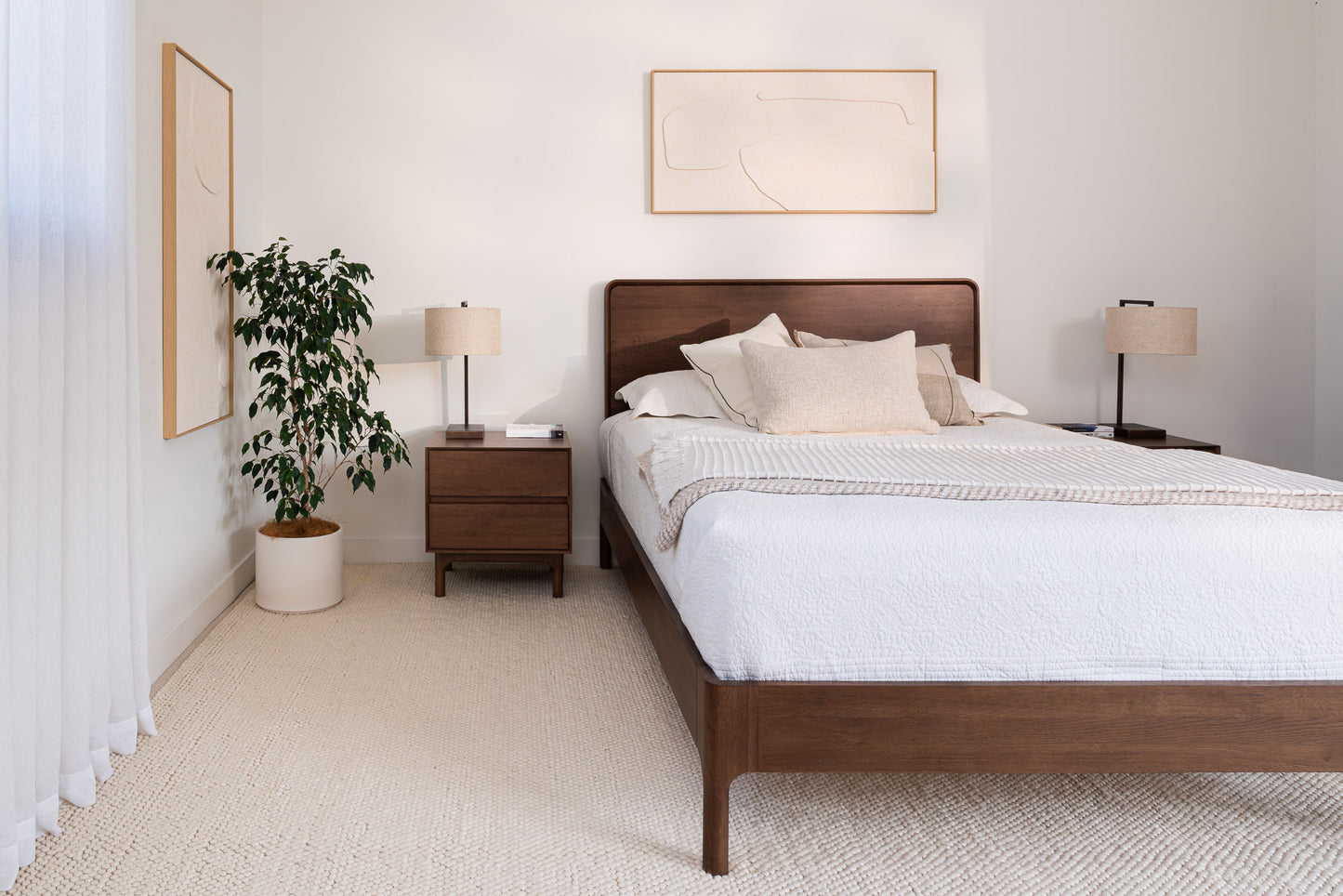 Emery Walnut Bedside Table