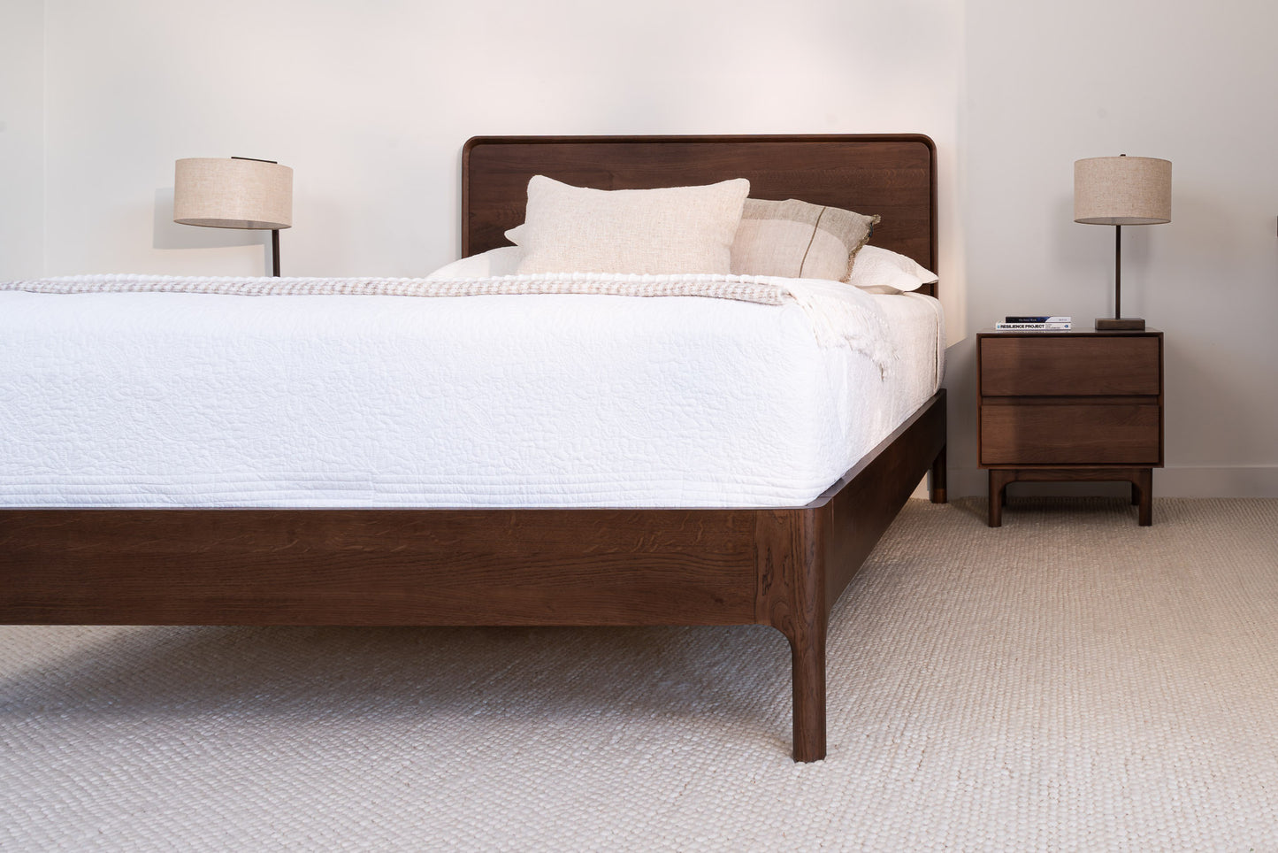Emery Walnut Bed Frame