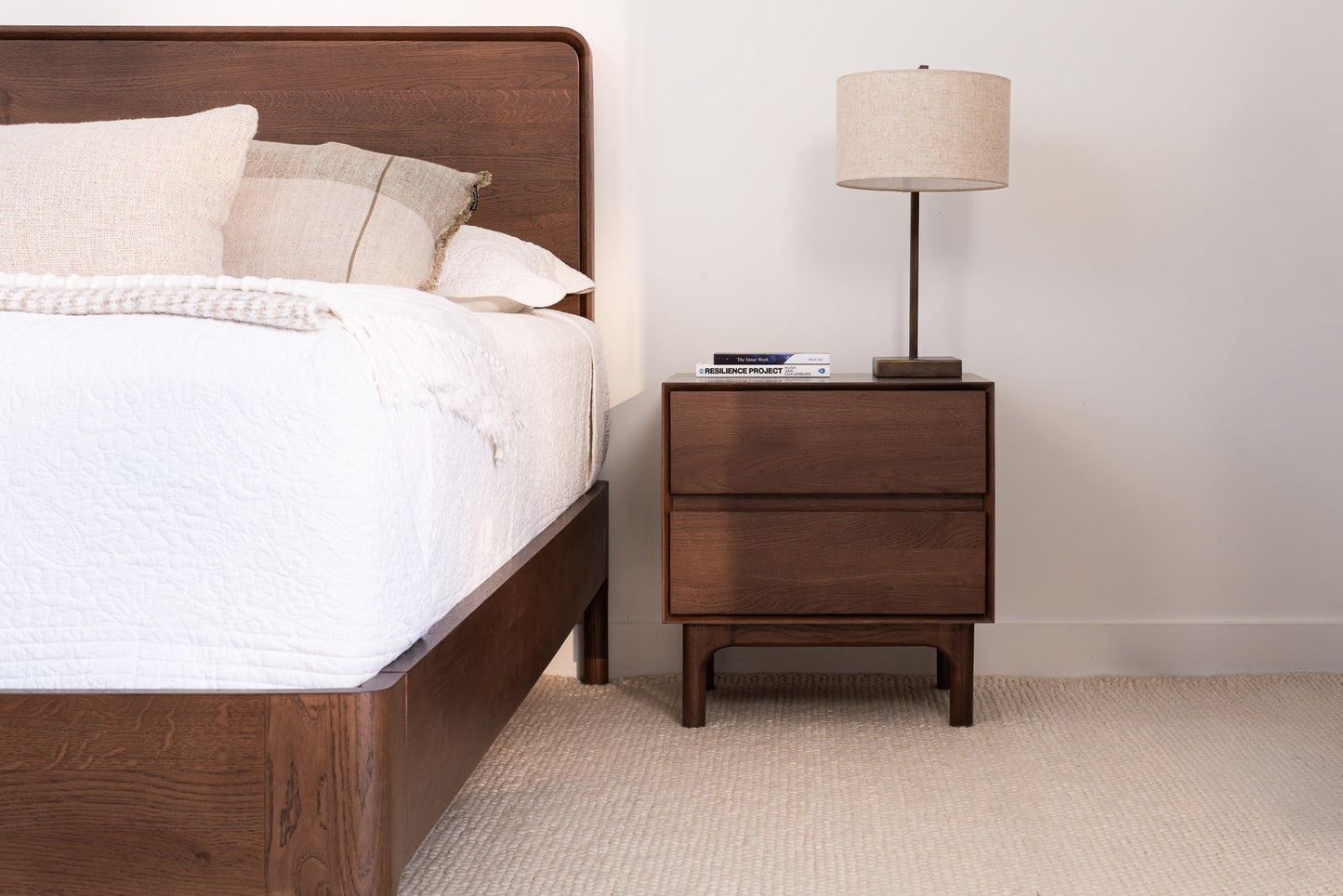 Emery Walnut Bedside Table