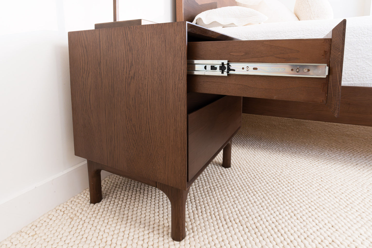 Emery Walnut Bedside Table