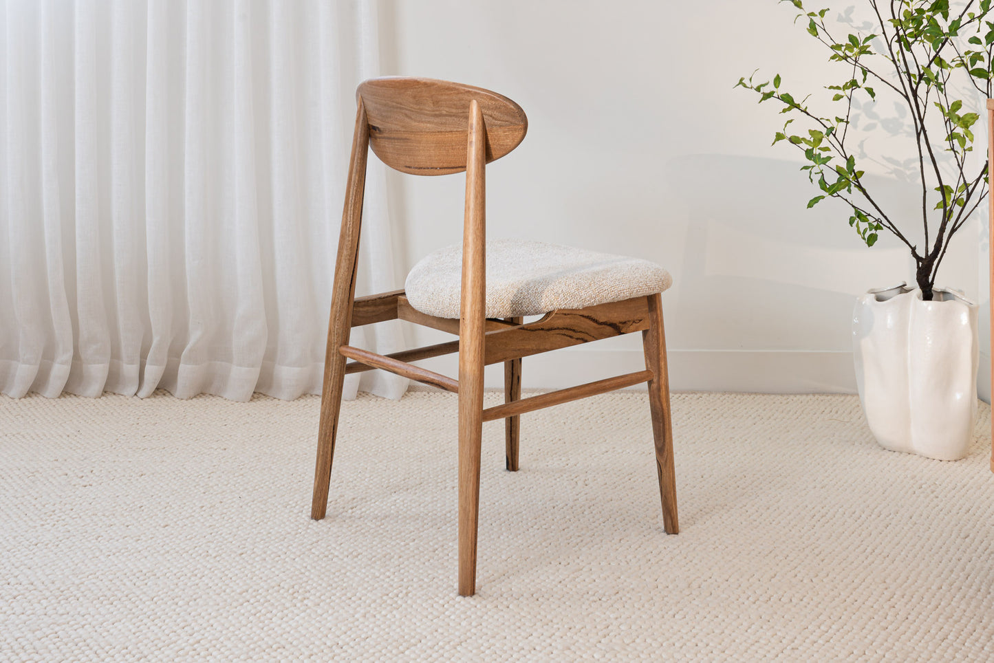 Eluna Marri Natural Upholstered Dining Chair
