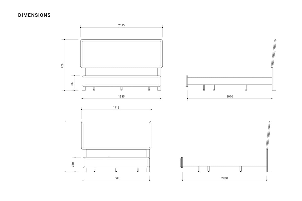 Monaco Messmate Bed Frame