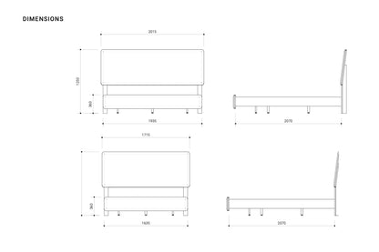 Monaco Messmate Bed Frame
