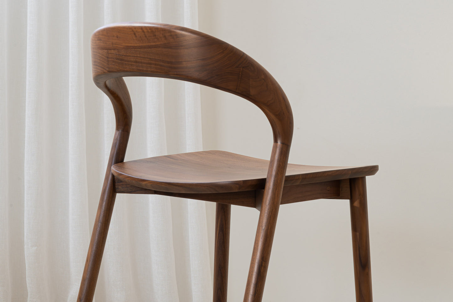 Freya Solid Walnut Barstool