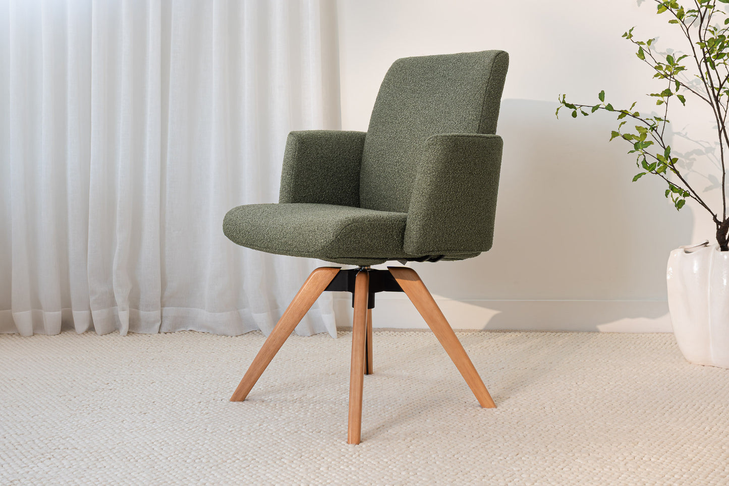 Hygge Swivel Upholstered Dining Chair