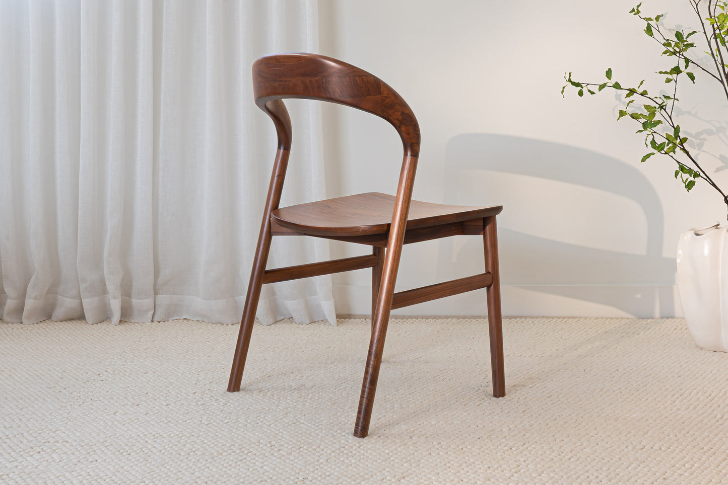 Freya Solid Walnut Hardwood Dining Chair