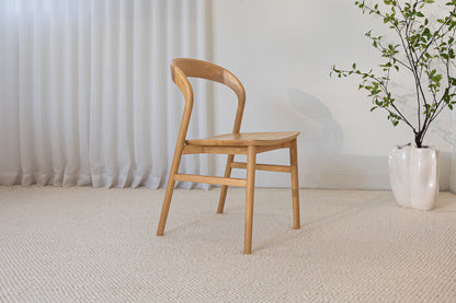 Freya Solid American Oak Hardwood Dining Chair