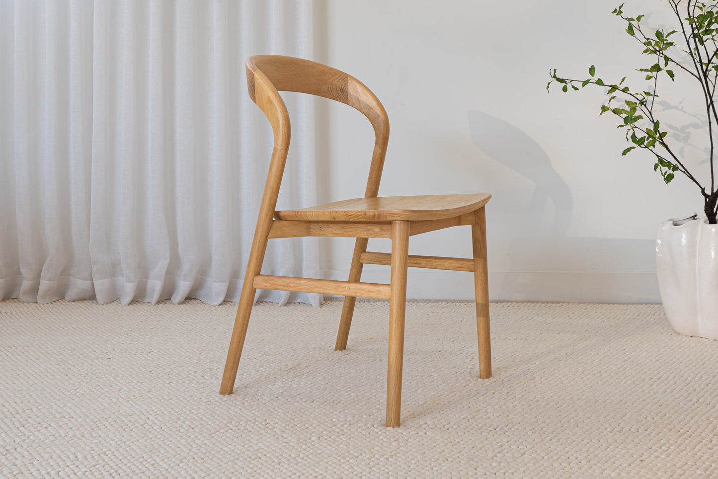 Freya Solid American Oak Hardwood Dining Chair