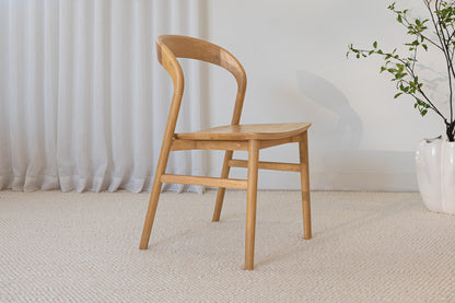 Freya Solid American Oak Hardwood Dining Chair
