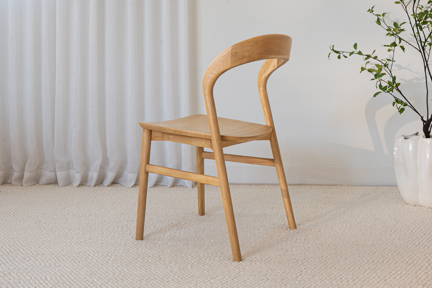 Freya Solid American Oak Hardwood Dining Chair