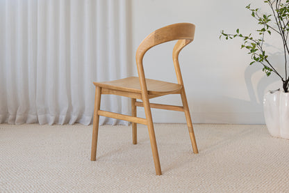 Freya Solid American Oak Hardwood Dining Chair