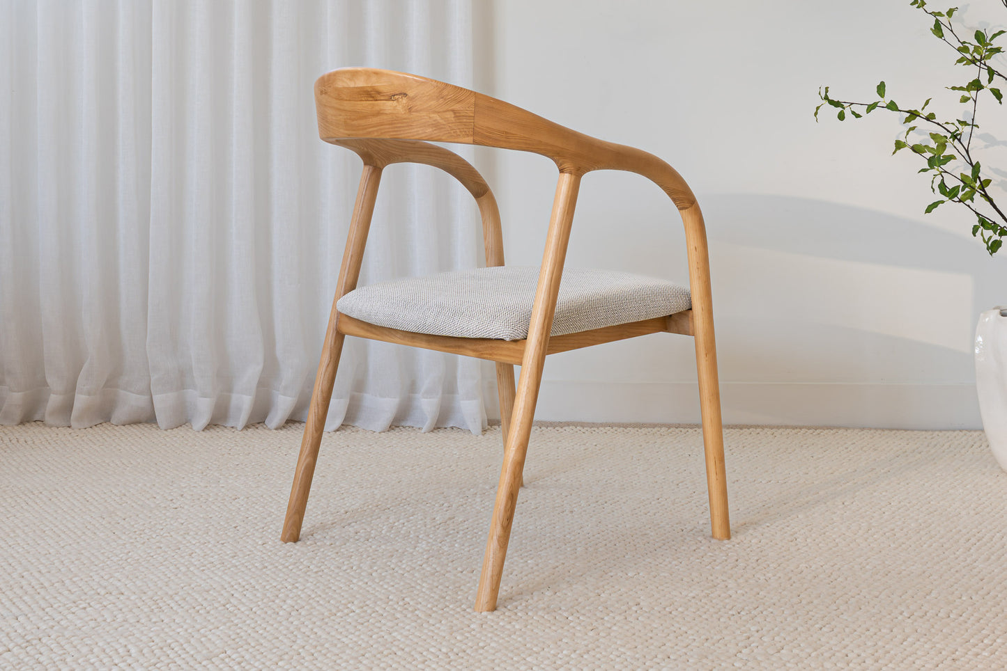 Njord Solid Ash Dining Arm Chair