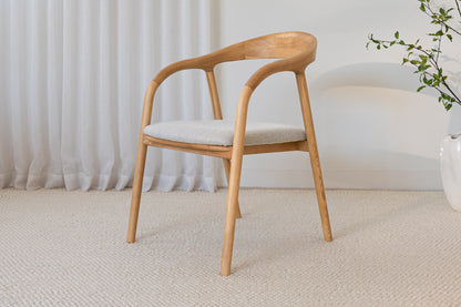 Njord Solid Ash Dining Arm Chair