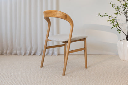 Freya American Oak Upholstered Dining Chair
