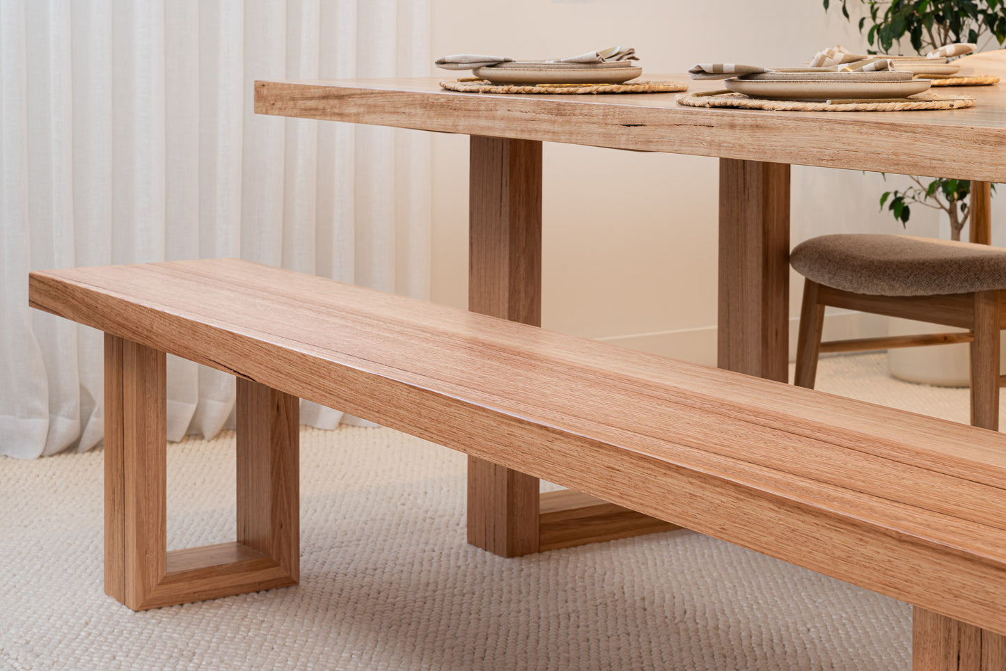 As New Hamilton Vic Ash Feature Bench Seat 2.2m