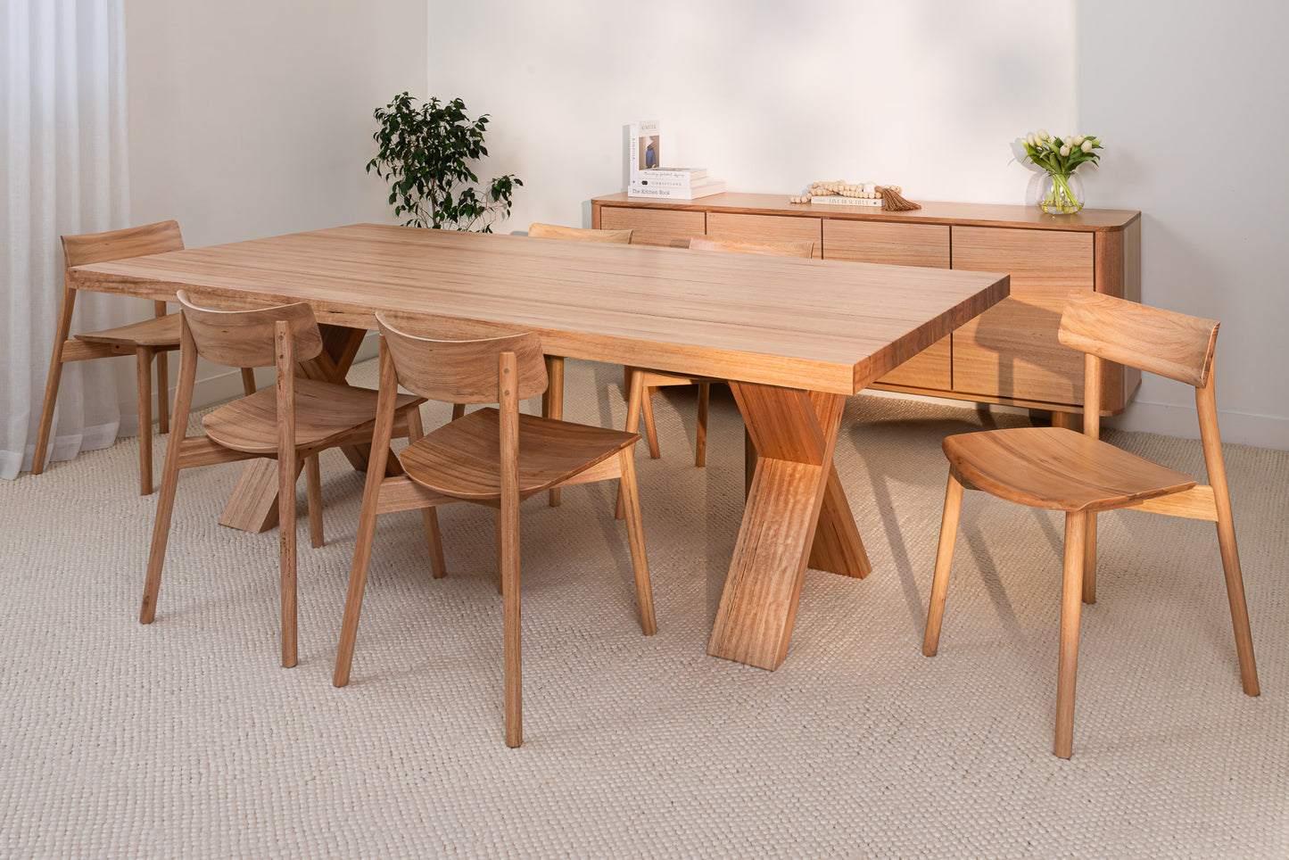 Ex Demo Axl Vic Ash Feature Grade Dining Table 2.4m