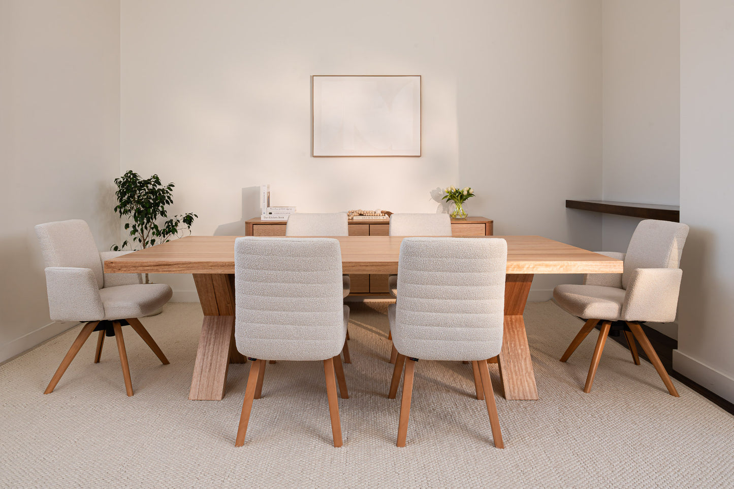 Ex Demo Axl Vic Ash Feature Grade Dining Table 2.4m