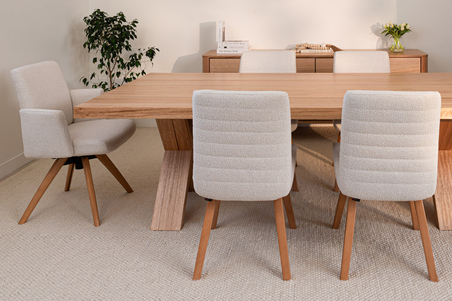 Ex Demo Axl Vic Ash Feature Grade Dining Table 2.4m