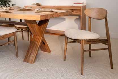 Eluna Marri Natural Upholstered Dining Chair
