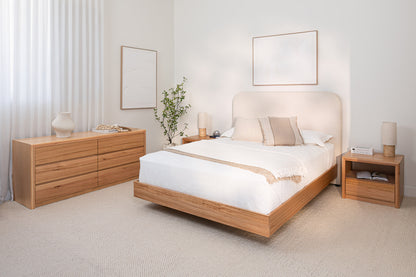 Yakka Curve Tasmanian Oak Feature Grade Bed Frame