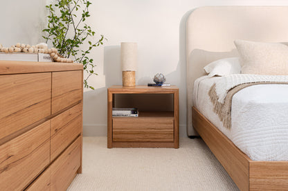 Yakka Curve Tasmanian Oak Feature Grade Bed Frame