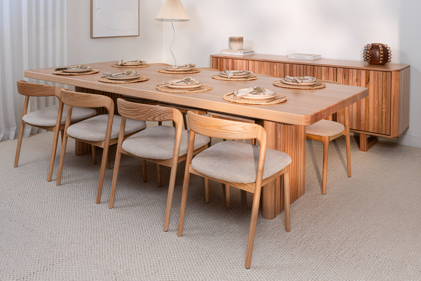 Hermes Curve Vic Ash Signature Dining Table