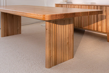 Hermes Curve Vic Ash Feature Grade Dining Table