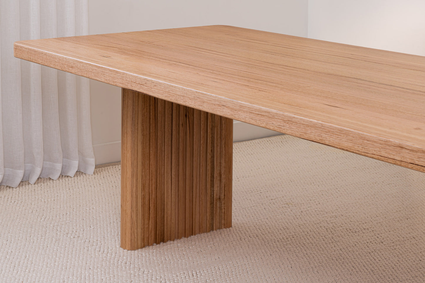 Hermes Curve Vic Ash Feature Grade Dining Table