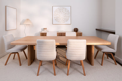 Hermes Curve Vic Ash Feature Grade Dining Table