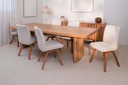 Hermes Curve Vic Ash Feature Grade Dining Table