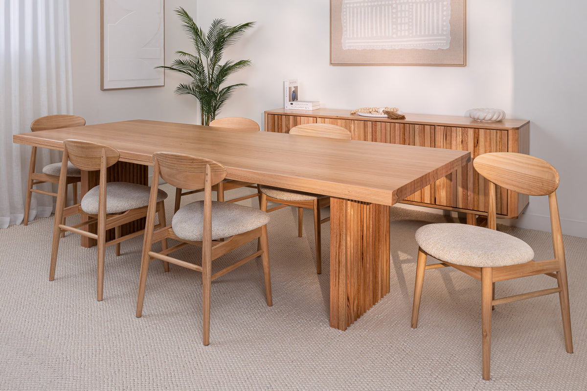 Hermes Vic Ash Feature Grade Dining Table