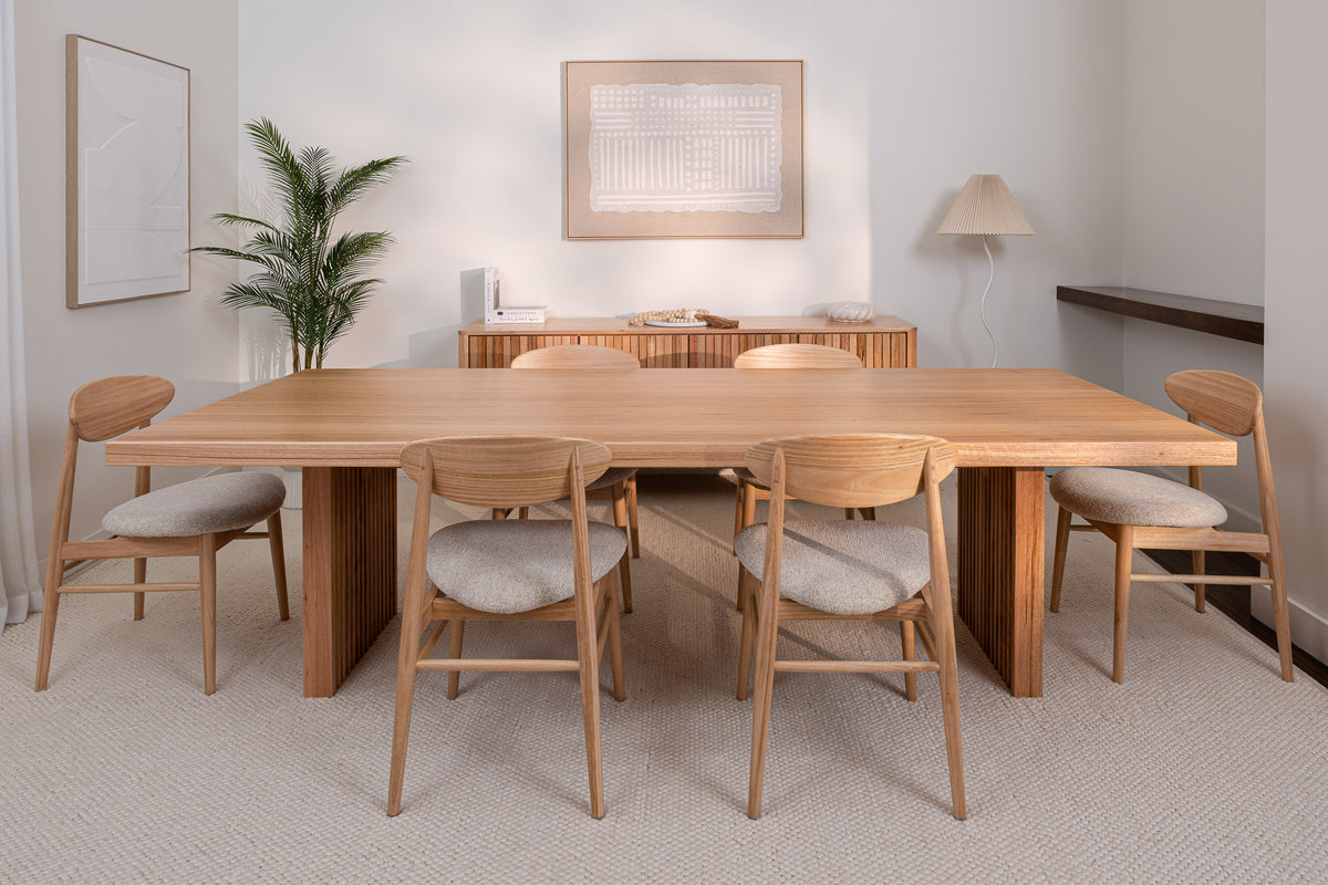 Hermes Vic Ash Feature Grade Dining Table