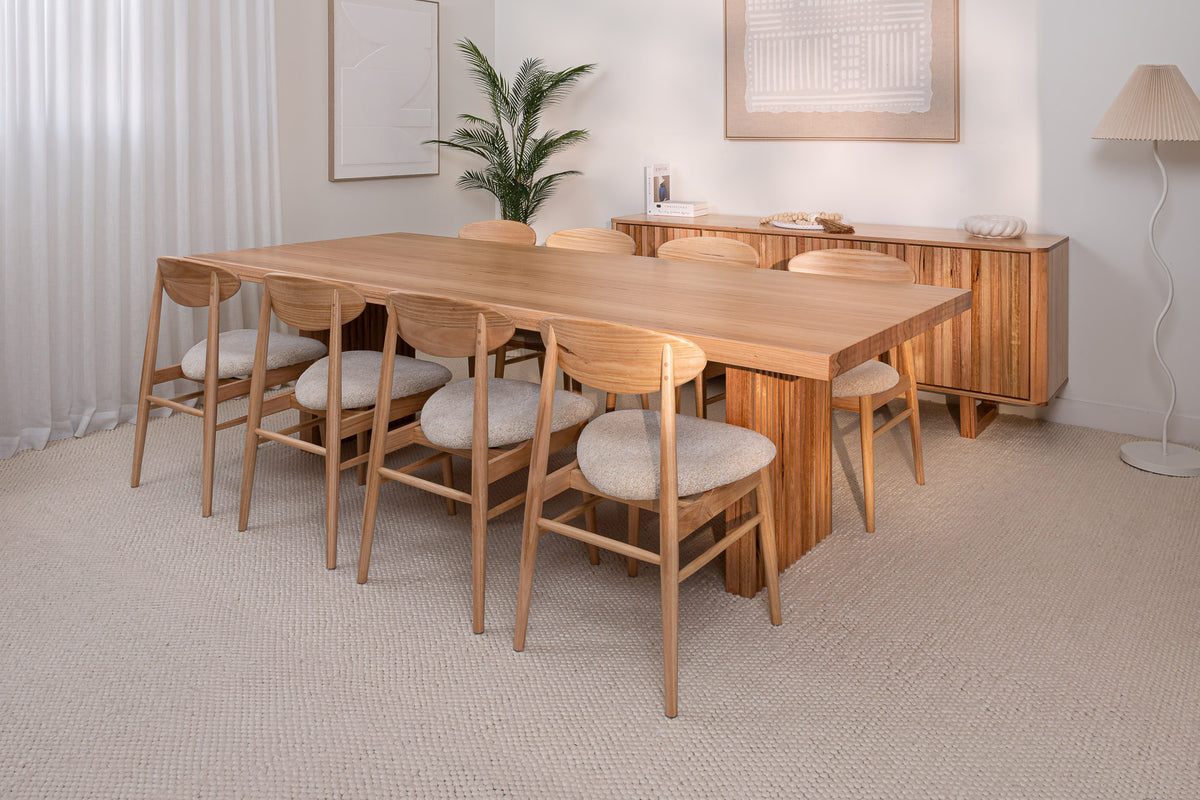 Hermes Vic Ash Feature Grade Dining Table