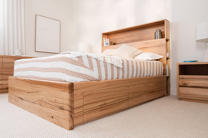 York Curve 4 Drawer Bookcase Messmate Bed Frame