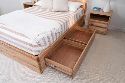 York Curve 4 Drawer Bookcase Messmate Bed Frame