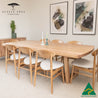 Dion Solid Vic Ash/ Wormy Chestnut Dining Table - Made in Australia