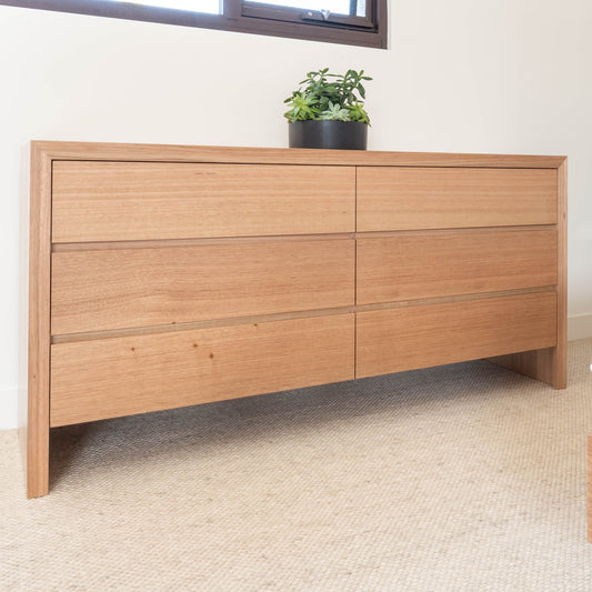 Zion 6 Drawer Dresser - Made in Australia