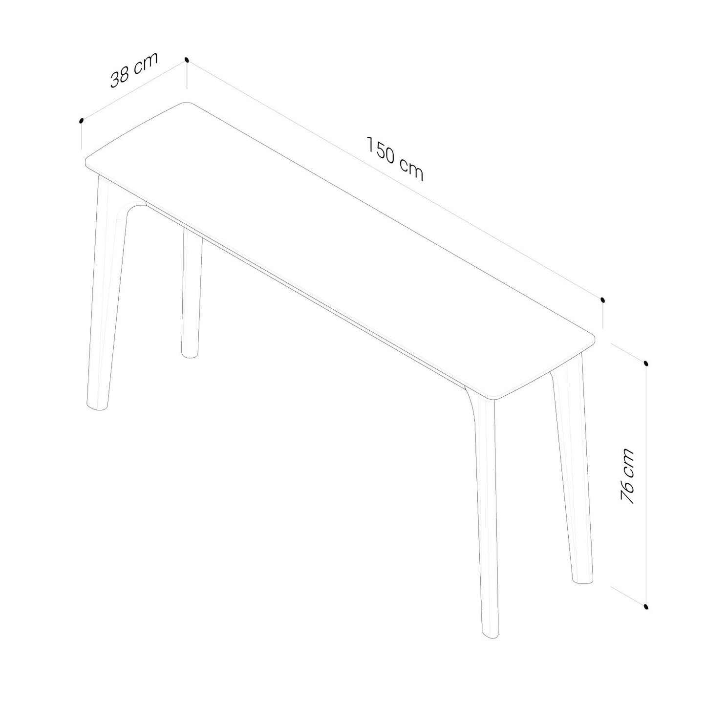 Eden American Oak Console