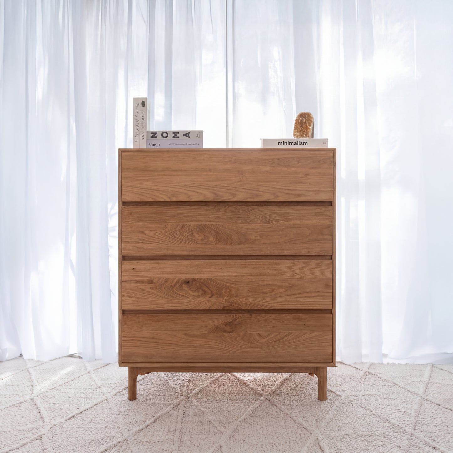 Emery American Oak Tallboy