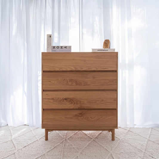 Emery American Oak Tallboy